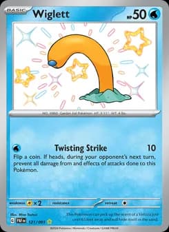 Wiglett — Paldean Fates — Shiny rare