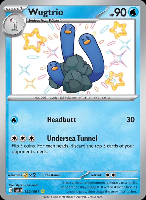 Wugtrio — Paldean Fates, Shiny rare