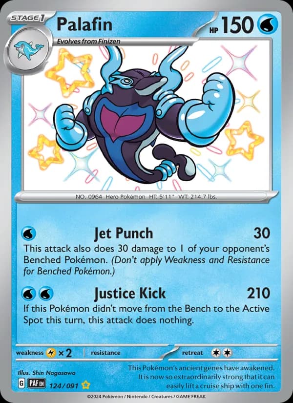 Palafin — Paldean Fates, Shiny rare