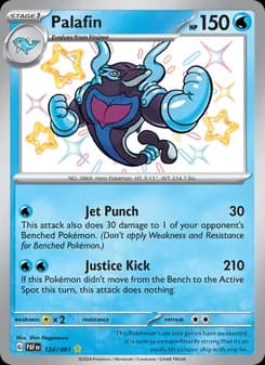 Palafin — Paldean Fates — Shiny rare