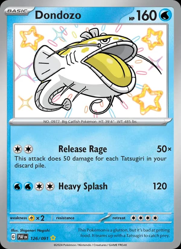Dondozo — Paldean Fates, Shiny rare