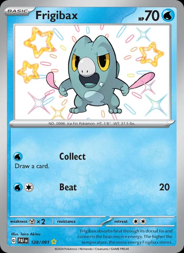 Frigibax — Paldean Fates, Shiny rare