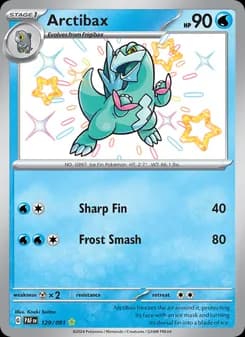 Arctibax — Paldean Fates — Shiny rare