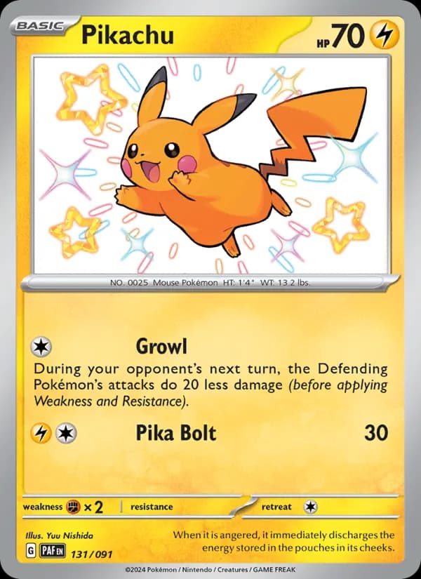 Pikachu — Paldean Fates, Shiny rare