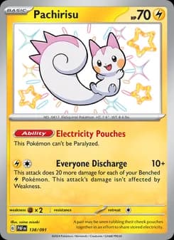 Pachirisu — Paldean Fates — Shiny rare