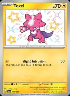 Toxel — Paldean Fates — Shiny rare