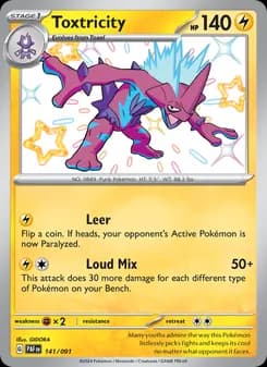 Toxtricity — Paldean Fates — Shiny rare