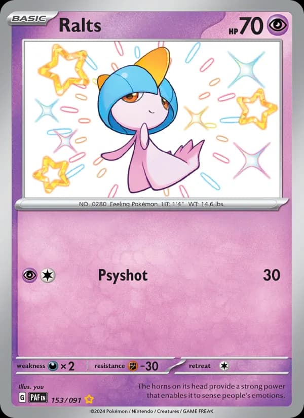 Ralts — Paldean Fates, Shiny rare