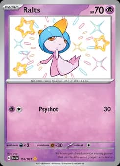 Ralts — Paldean Fates — Shiny rare