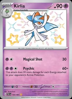 Kirlia — Paldean Fates — Shiny rare