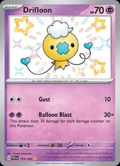 Drifloon — Paldean Fates — Shiny rare