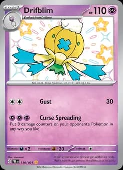 Drifblim — Paldean Fates — Shiny rare