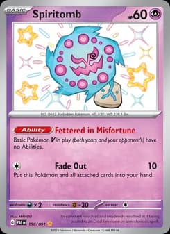 Spiritomb — Paldean Fates — Shiny rare
