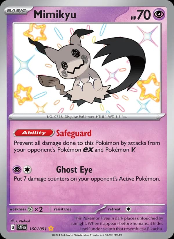 Mimikyu — Paldean Fates, Shiny rare