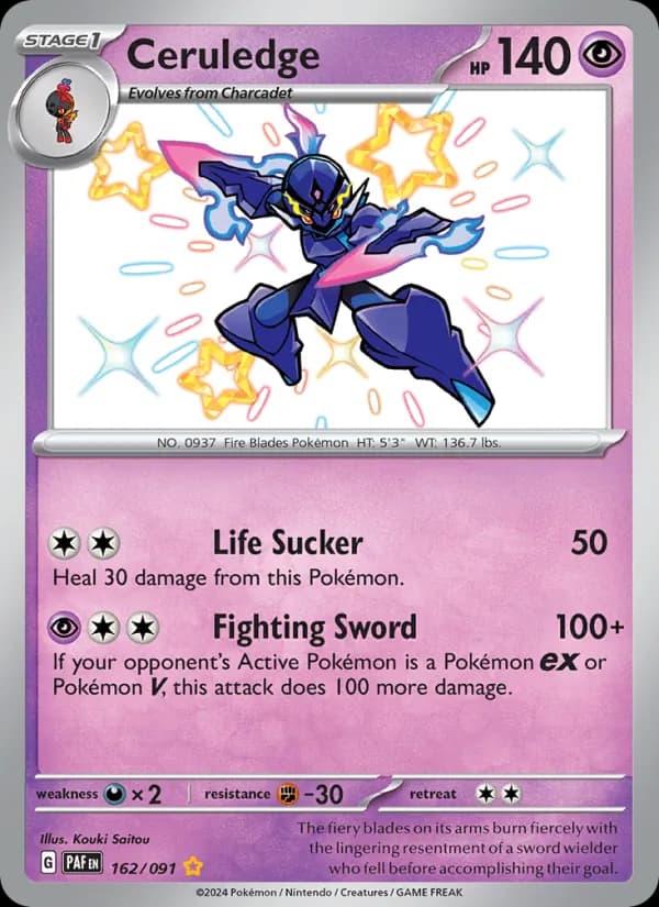 Ceruledge — Paldean Fates, Shiny rare
