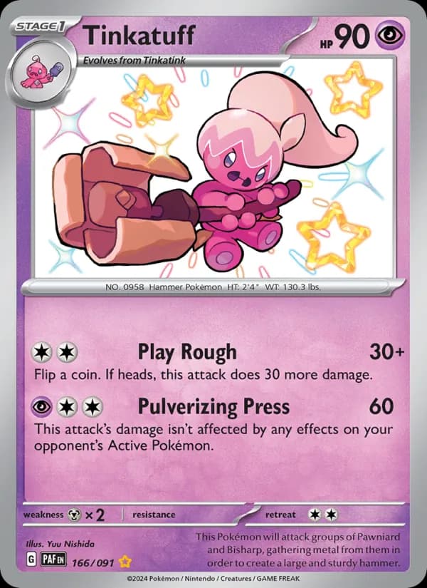 Tinkatuff — Paldean Fates, Shiny rare