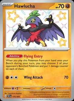 Hawlucha — Paldean Fates — Shiny rare