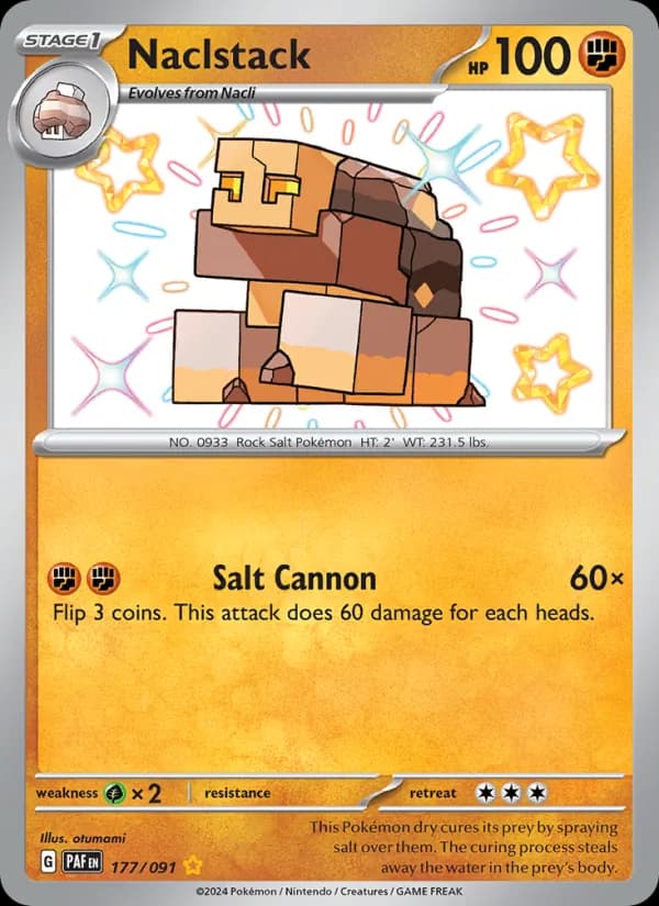 Naclstack — Paldean Fates, Shiny rare