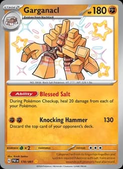 Garganacl — Paldean Fates — Shiny rare