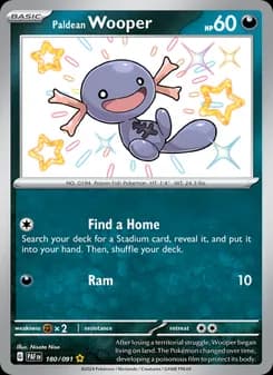 Paldean Wooper — Paldean Fates — Shiny rare