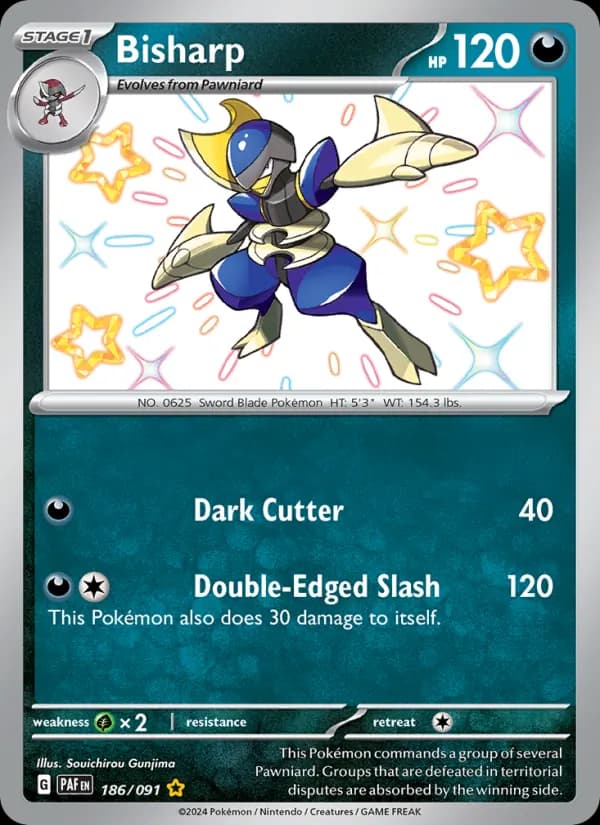 Bisharp — Paldean Fates, Shiny rare