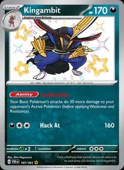 Kingambit — Paldean Fates — Shiny rare