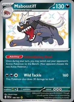 Mabosstiff — Paldean Fates — Shiny rare