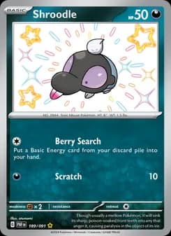 Shroodle — Paldean Fates — Shiny rare