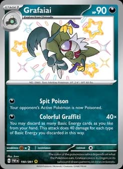 Grafaiai — Paldean Fates — Shiny rare