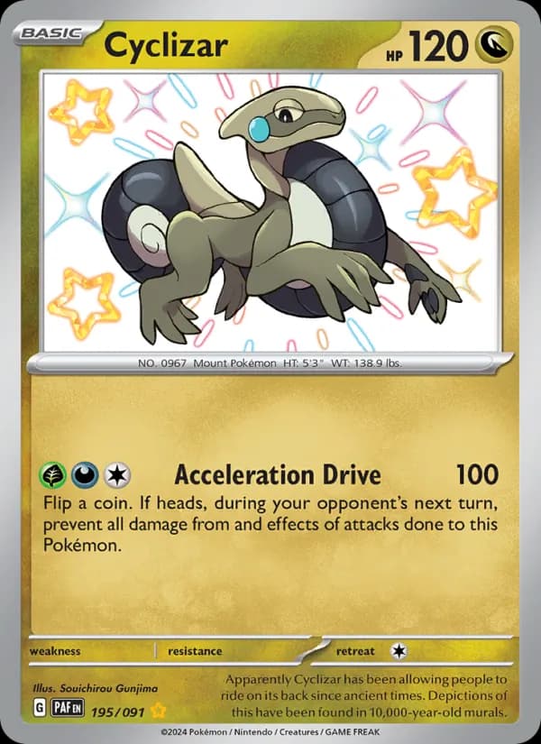 Cyclizar — Paldean Fates, Shiny rare