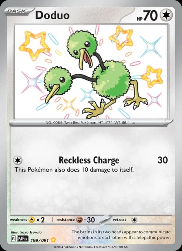 Doduo — Paldean Fates, Shiny rare