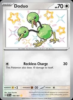 Doduo — Paldean Fates — Shiny rare