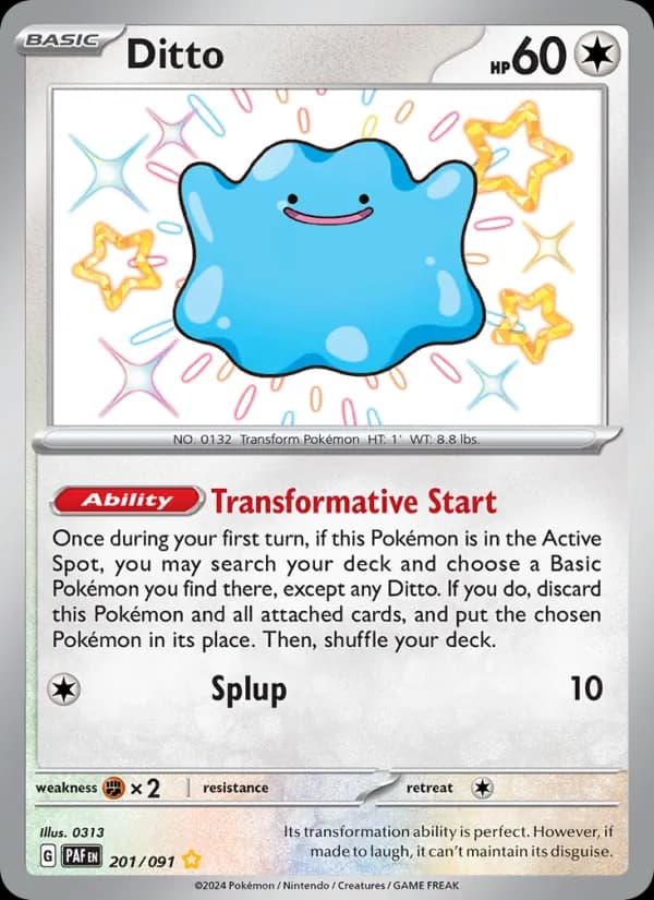 Ditto — Paldean Fates, Shiny rare