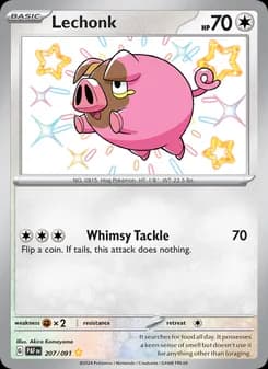 Lechonk — Paldean Fates — Shiny rare