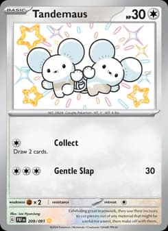 Tandemaus — Paldean Fates — Shiny rare