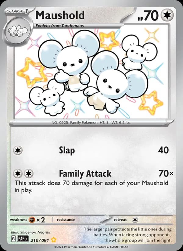 Maushold — Paldean Fates, Shiny rare