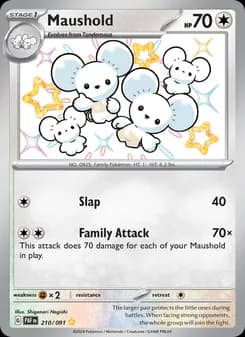 Maushold — Paldean Fates — Shiny rare