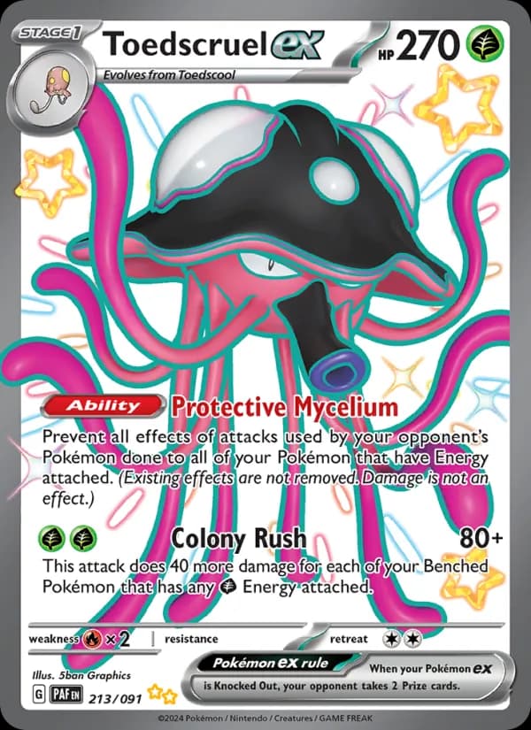 Toedscruel ex — Paldean Fates, Shiny Ultra Rare
