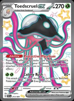 Toedscruel ex — Paldean Fates — Shiny Ultra Rare