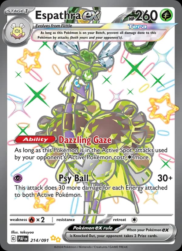 Espathra ex — Paldean Fates, Shiny Ultra Rare