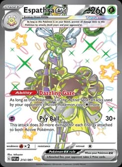 Espathra ex — Paldean Fates — Shiny Ultra Rare
