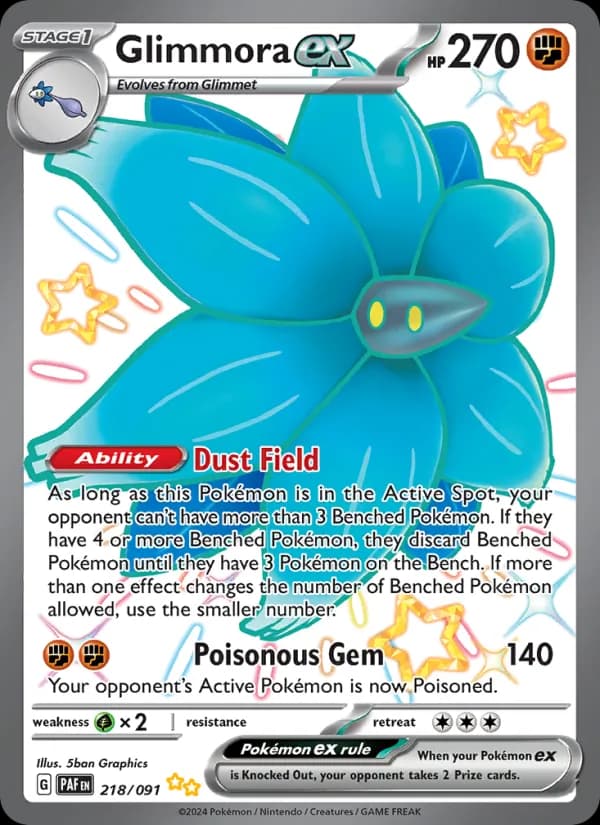 Glimmora ex — Paldean Fates, Shiny Ultra Rare