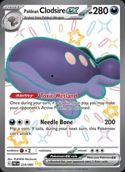 Paldean Clodsire ex — Paldean Fates — Shiny Ultra Rare