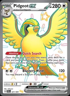 Pidgeot ex — Paldean Fates
