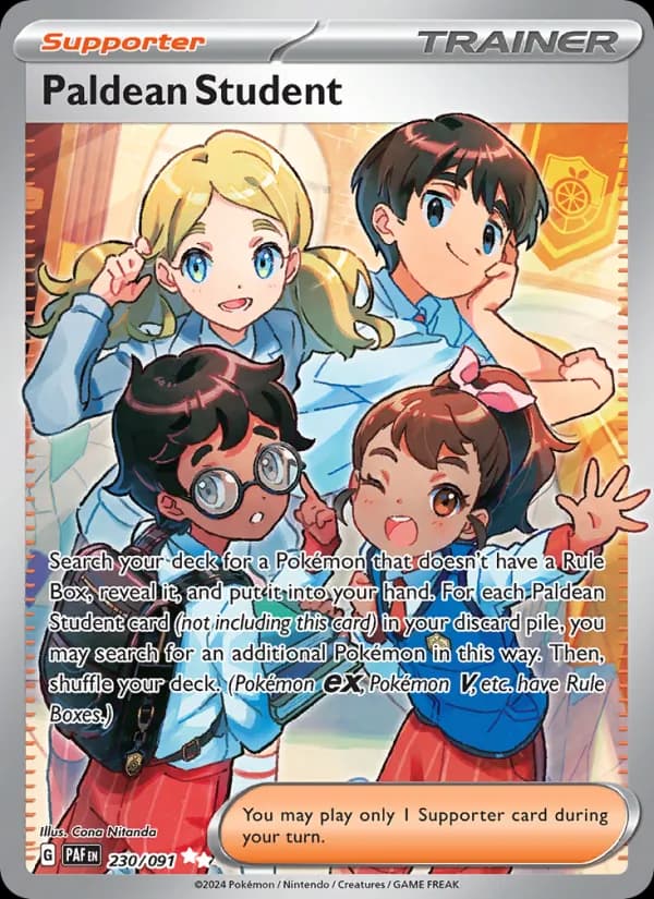 Paldean Student — Paldean Fates, Ultra Rare
