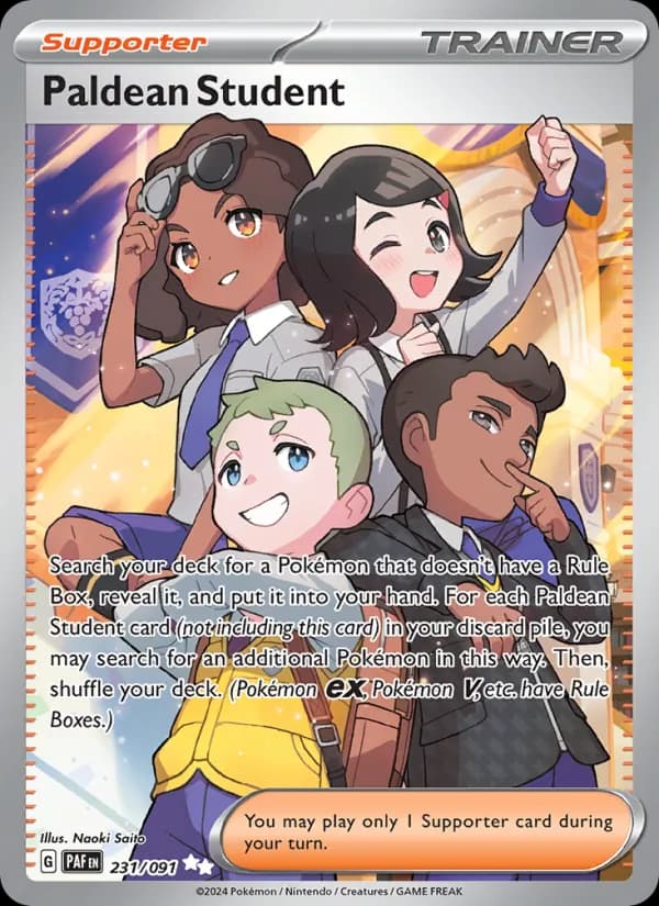 Paldean Student — Paldean Fates, Ultra Rare
