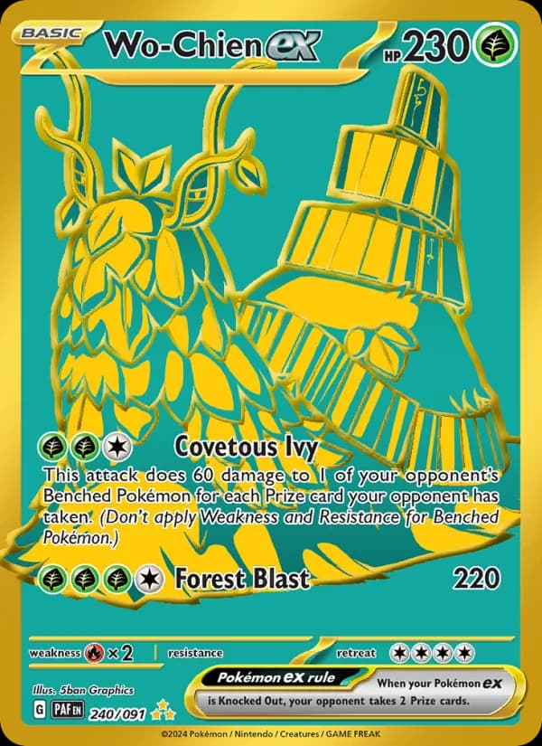 Wo-Chien ex — Paldean Fates, Hyper rare