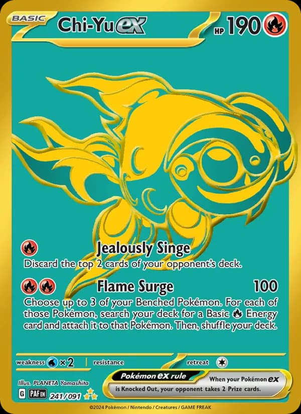 Chi-Yu ex — Paldean Fates, Hyper rare