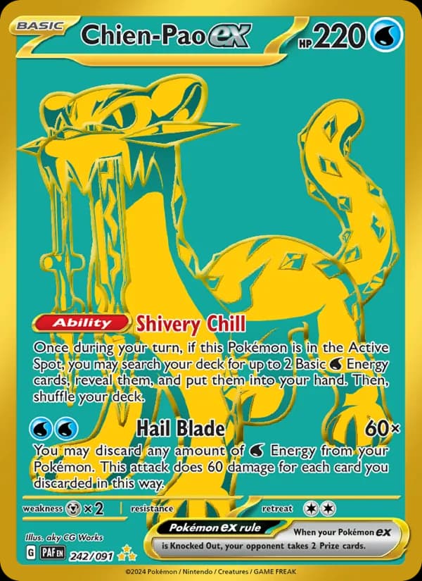 Chien-Pao ex — Paldean Fates, Hyper rare