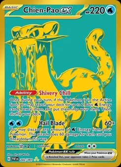 Chien-Pao ex — Paldean Fates — Hyper rare